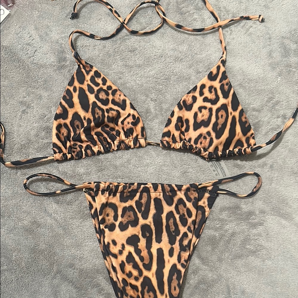 Leopard Print Bikini Set